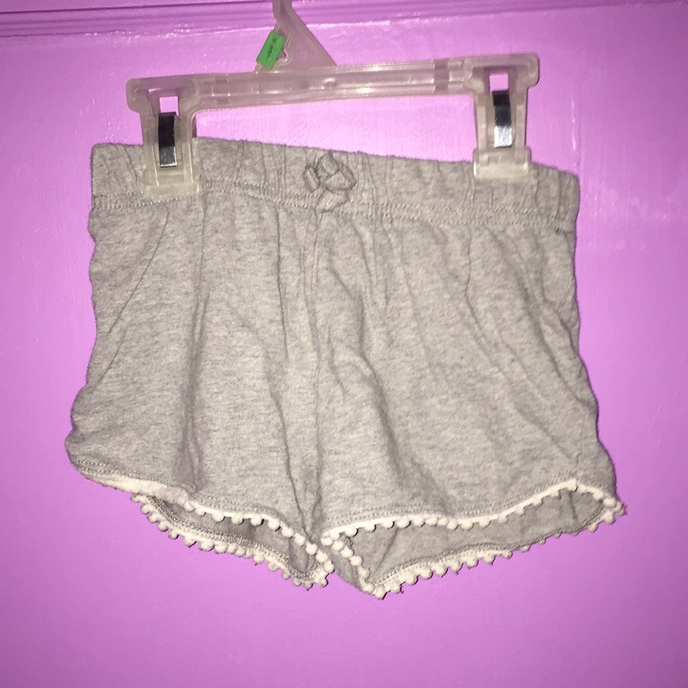 Grey and white shorts